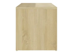 Mesa auxiliar de madera contrachapada roble Sonoma 59x36x38 cm