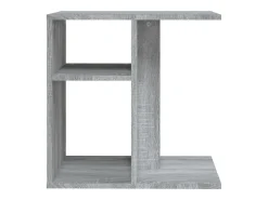 Mesa auxiliar de madera contrachapada gris Sonoma 50x30x50 cm