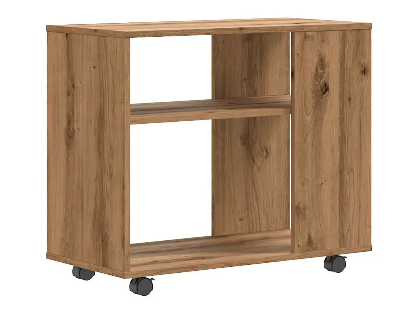 Mesa auxiliar de madera de ingeniería roble artisan 70x35x55 cm