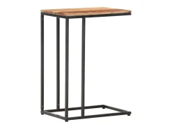 Mesa auxiliar de madera maciza 35x45x65 cm