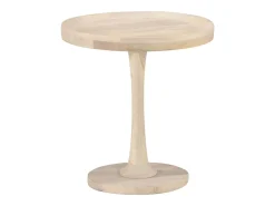 Mesa auxiliar de madera maciza de mango Ø50x55 cm