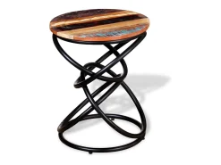 Mesa auxiliar de madera maciza reciclada