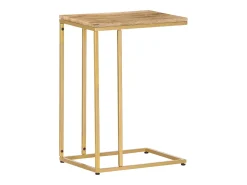 Mesa auxiliar de madera maciza de mango 35x45x65 cm