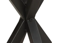 Mesa auxiliar de madera maciza reciclada 48x48x56 cm