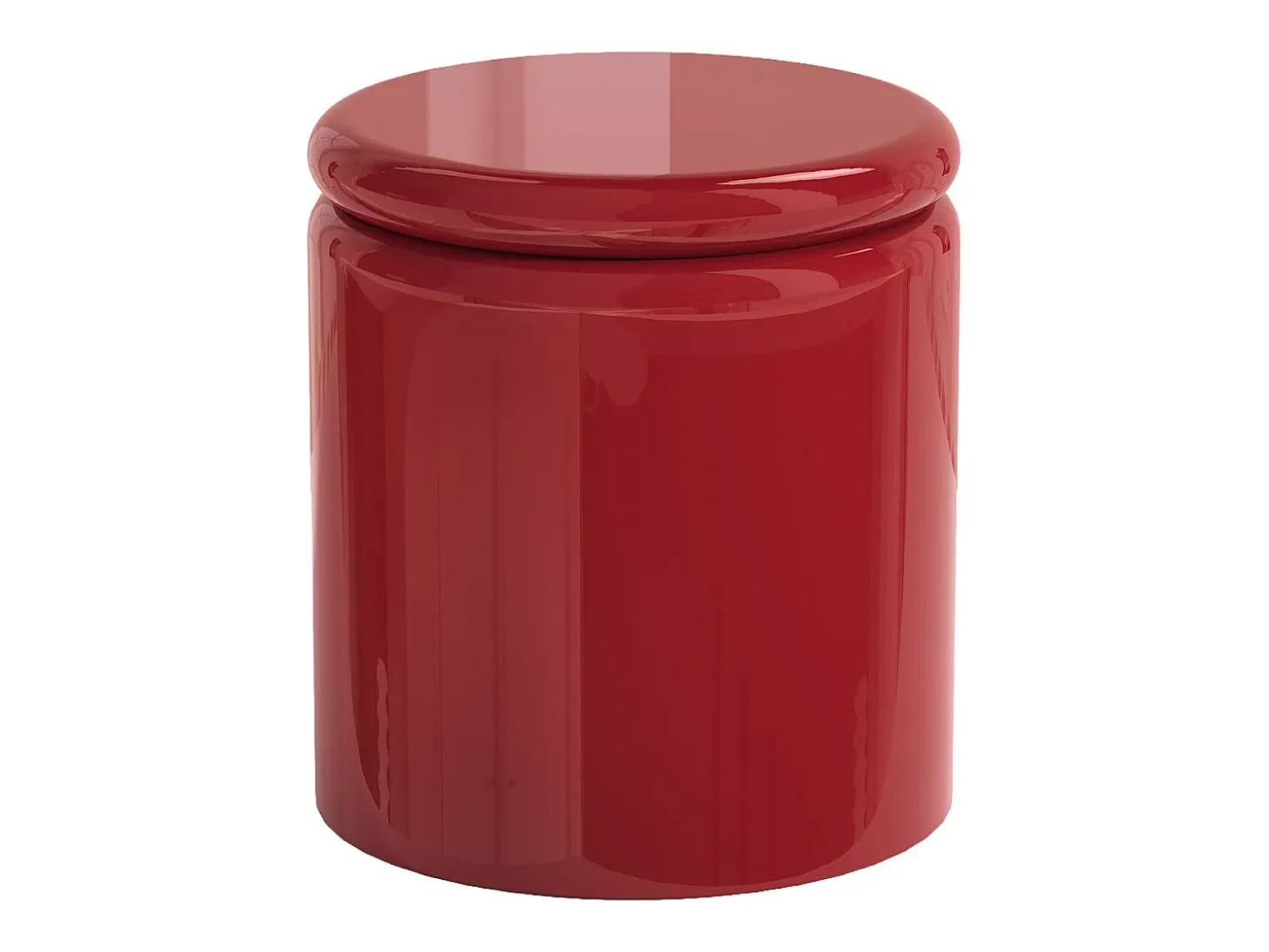 Mesa auxiliar de MDF - Rojo lacado - AMOFA