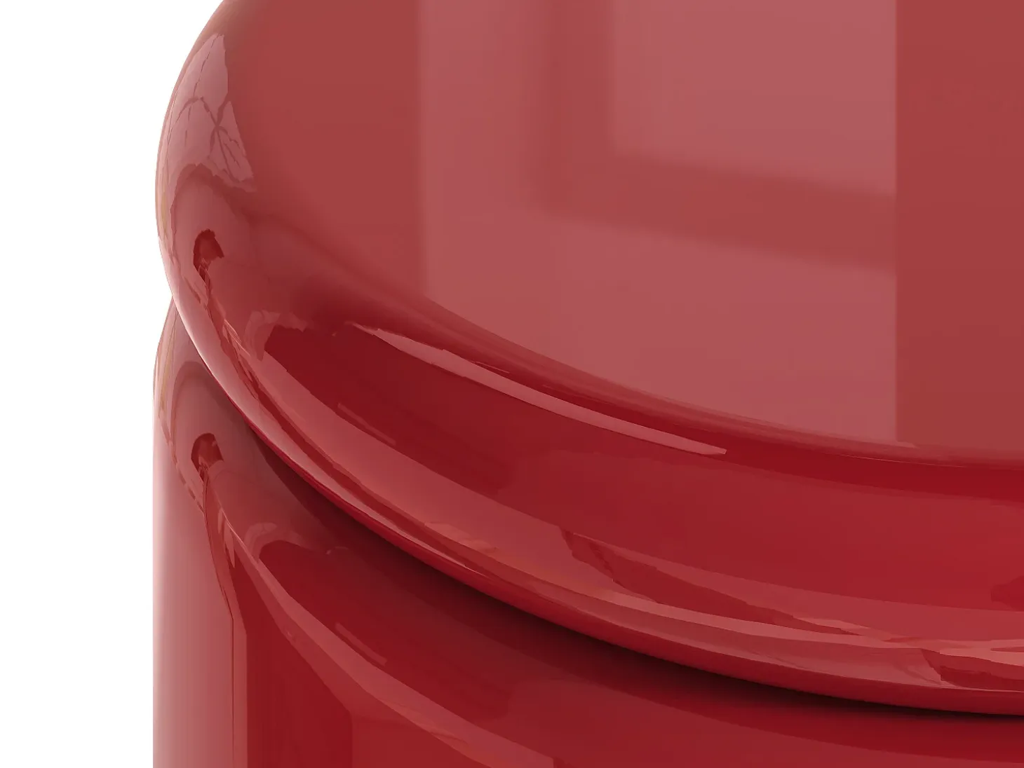 Mesa auxiliar de MDF - Rojo lacado - AMOFA