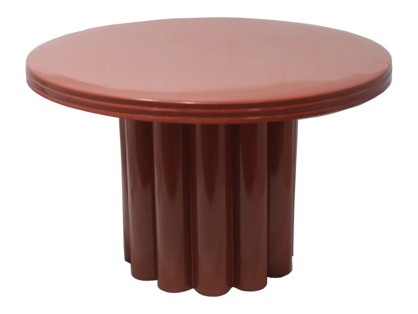 Mesa auxiliar de metal - Color: Terracota - SEMALIA