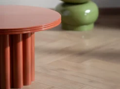 Mesa auxiliar de metal - Color: Terracota - SEMALIA