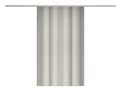 Mesa auxiliar de metal - Color: Crema - WODOLI