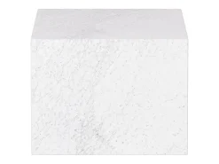 Mesa auxiliar de mármol – blanco – Dove Wide