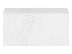 Mesa auxiliar de mármol – blanco – Dove Wide