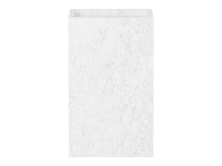 Mesa auxiliar de mármol – blanco – Crow Tall