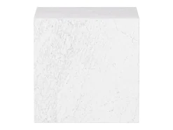 Mesa auxiliar de mármol – blanco – Dove