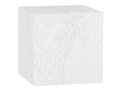 Mesa auxiliar de mármol – blanco – Dove
