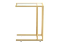 Mesa auxiliar de ordenador vidrio transparente 50x35x65 cm ES918481