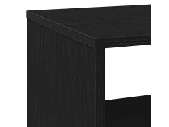 Mesa auxiliar de roble negro, 70 x 35 x 60 cm, madera de ingeniería