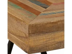 Mesa auxiliar de teca maciza reciclada