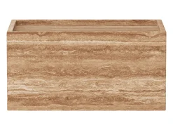 Mesa auxiliar de travertino – nogal – Crow Wide