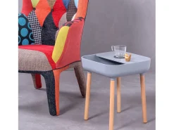 Mesa auxiliar estilo nórdico - Pop - Gris