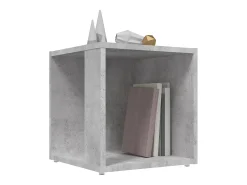 Mesa auxiliar madera contrachapada gris hormigón 33x33x34,5 cm
