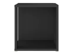 Mesa auxiliar madera contrachapada negro 33x33x34,5 cm ES760429