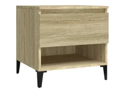 Mesa auxiliar madera contrachapada roble Sonoma 50x46x50 cm