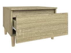 Mesa auxiliar madera contrachapada roble Sonoma 50x46x35 cm