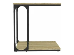 Mesa auxiliar madera contrachapada roble Sonoma 50x35x52 cm