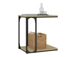 Mesa auxiliar madera contrachapada roble Sonoma 50x35x52 cm