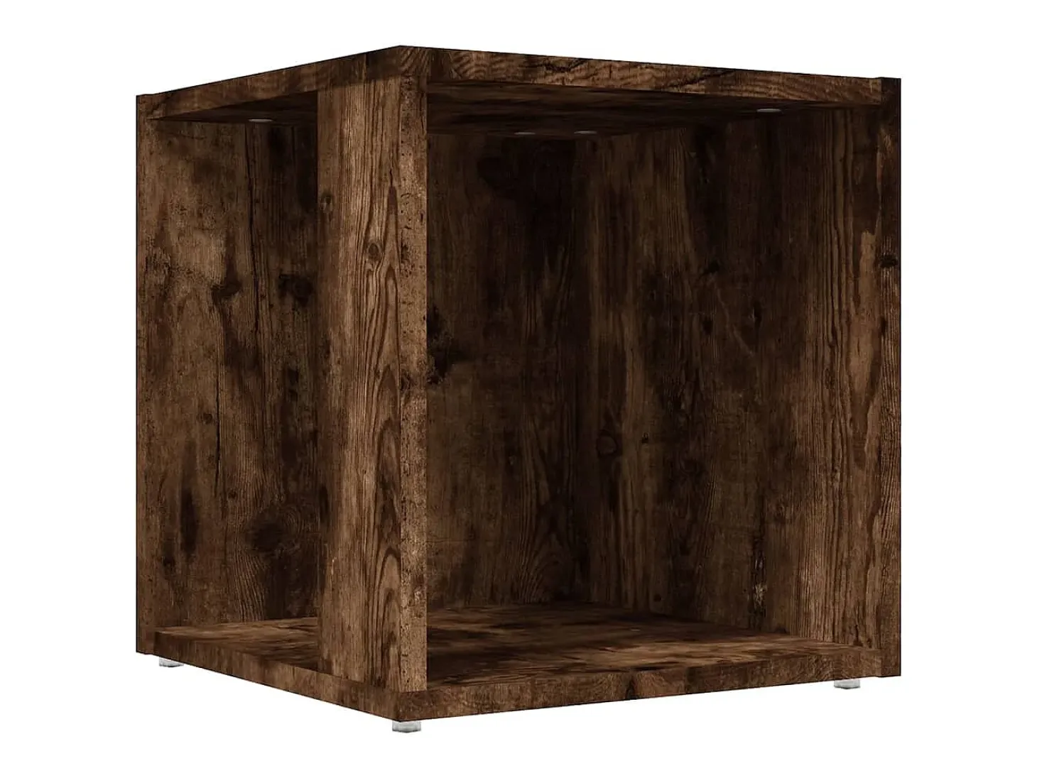 Mesa auxiliar madera contrachapada roble ahumado 33x33x34,5 cm ES650891