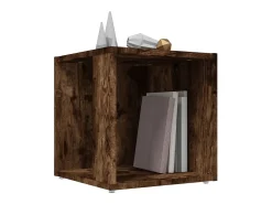 Mesa auxiliar madera contrachapada roble ahumado 33x33x34,5 cm ES650891