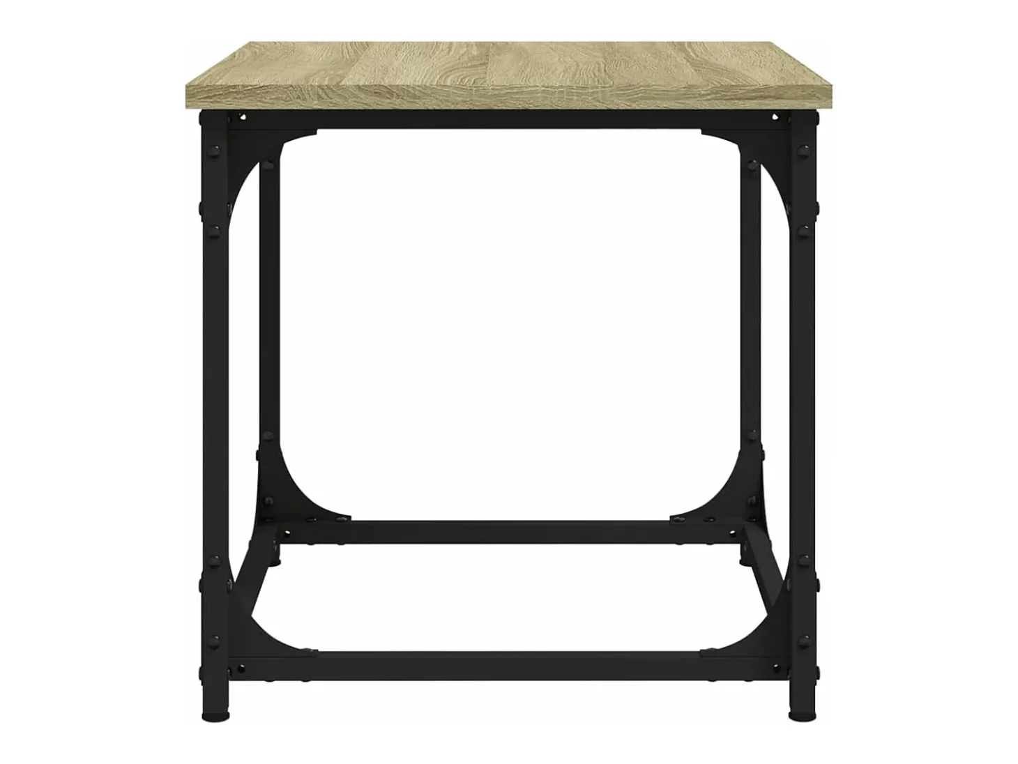 Mesa auxiliar madera contrachapada roble Sonoma 40x40x40 cm