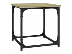 Mesa auxiliar madera contrachapada roble Sonoma 40x40x40 cm