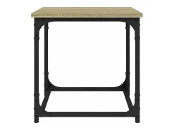 Mesa auxiliar madera contrachapada roble Sonoma 40x40x40 cm