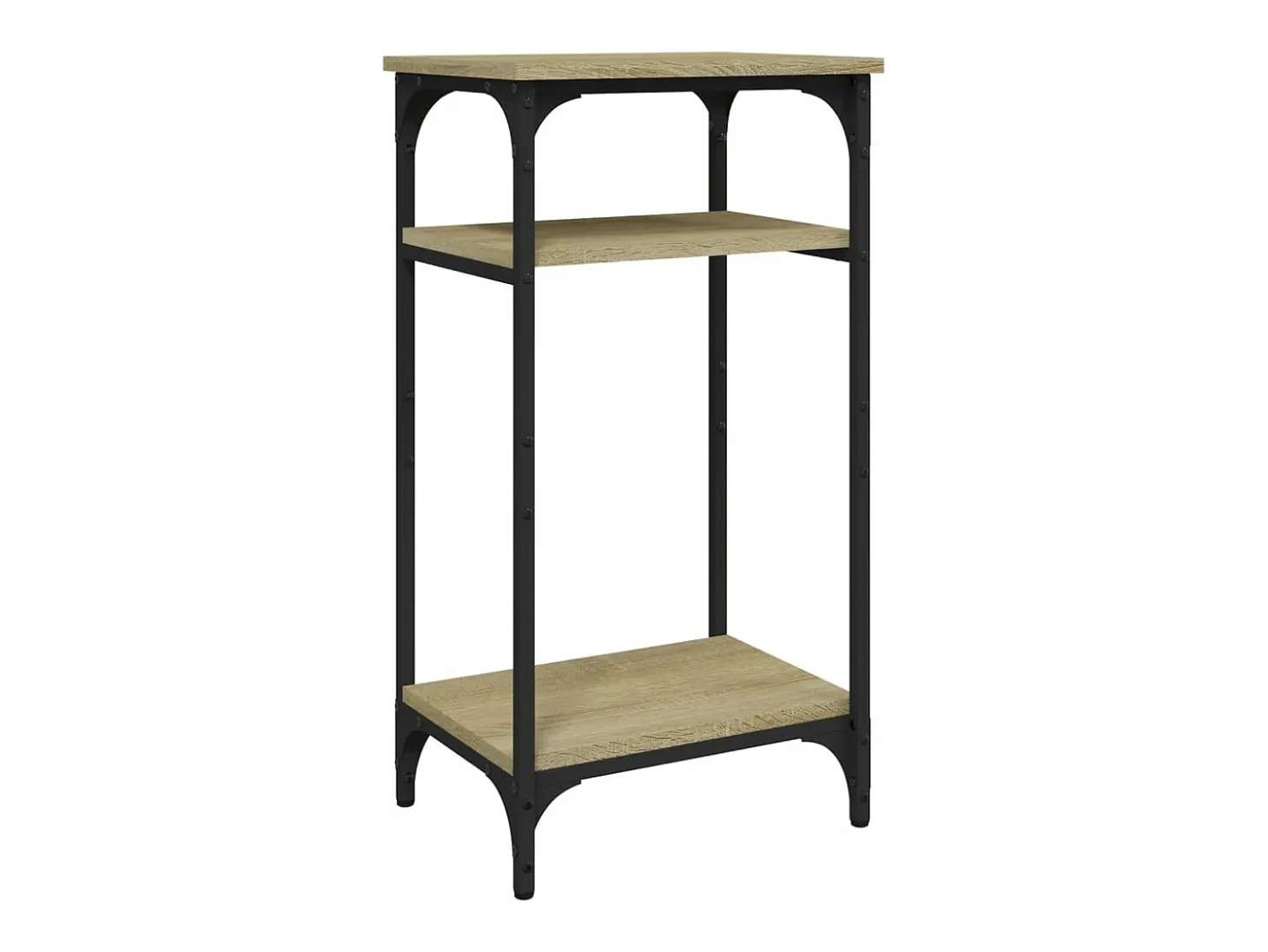 Mesa auxiliar madera contrachapada roble Sonoma 40x30x75 cm