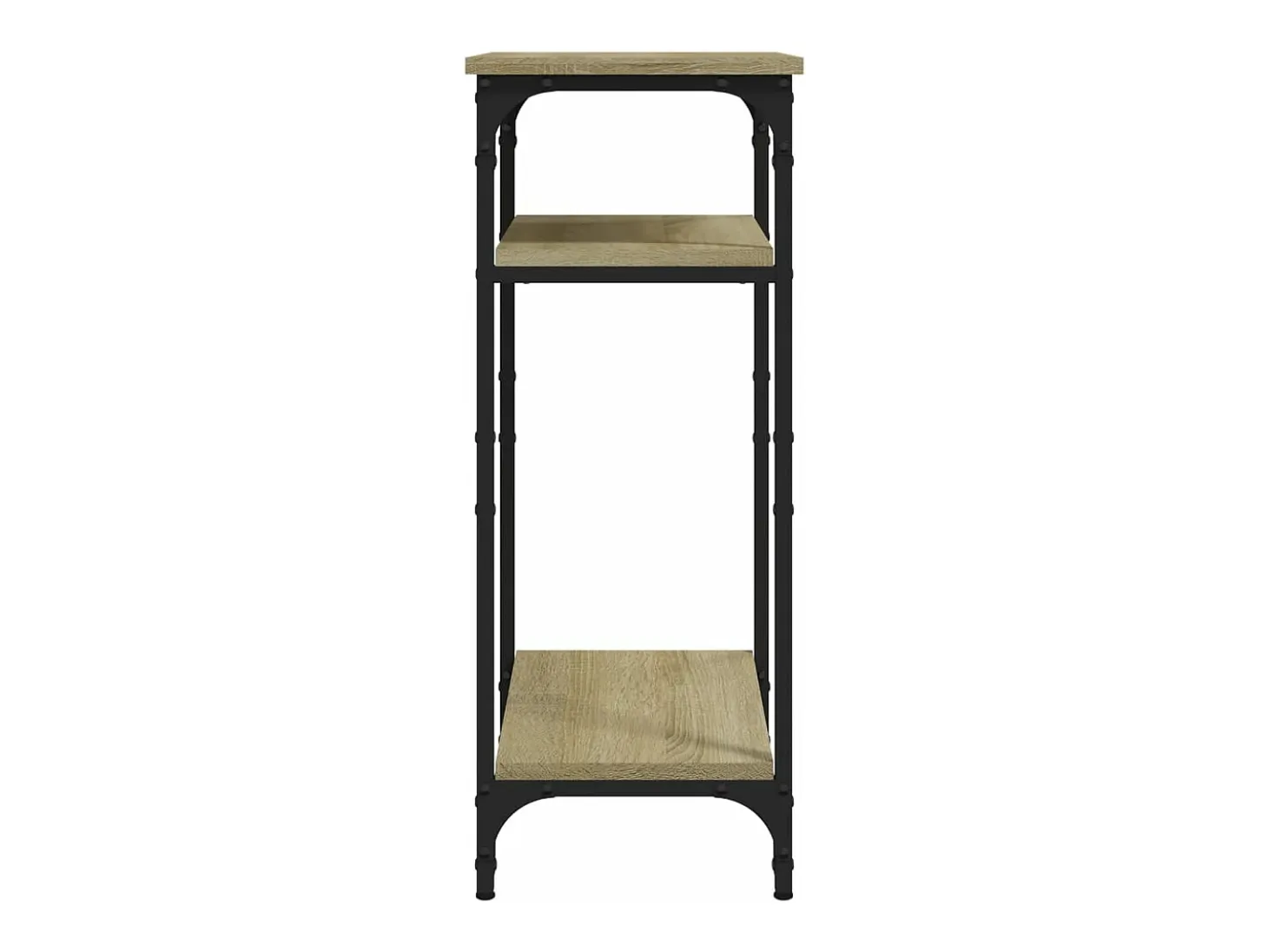 Mesa auxiliar madera contrachapada roble Sonoma 40x30x75 cm