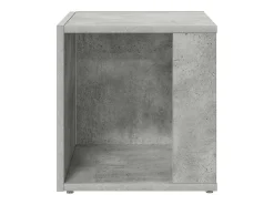 Mesa auxiliar madera contrachapada gris hormigón 33x33x34,5 cm