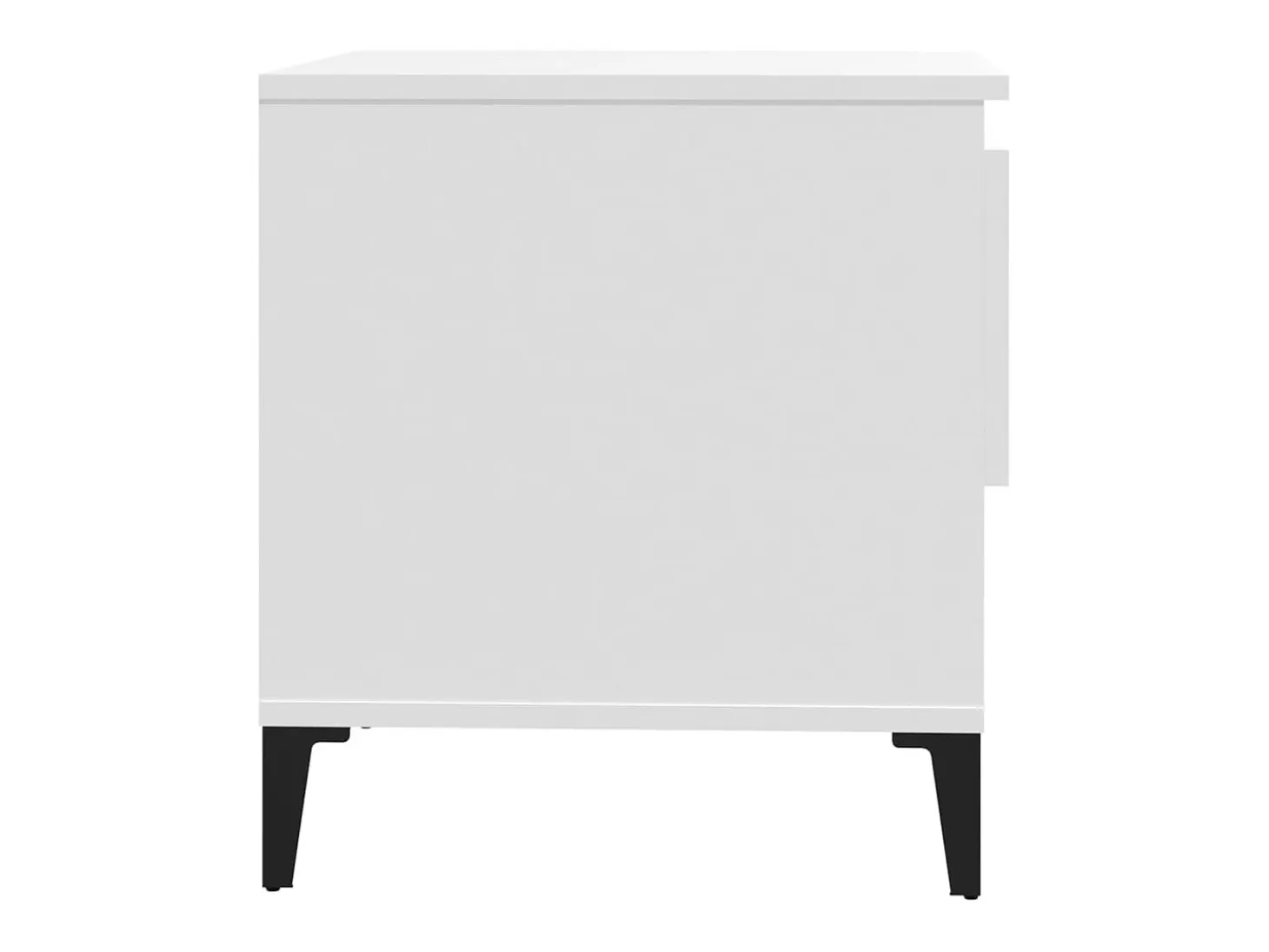 Mesa auxiliar madera contrachapada blanco 50x46x50 cm