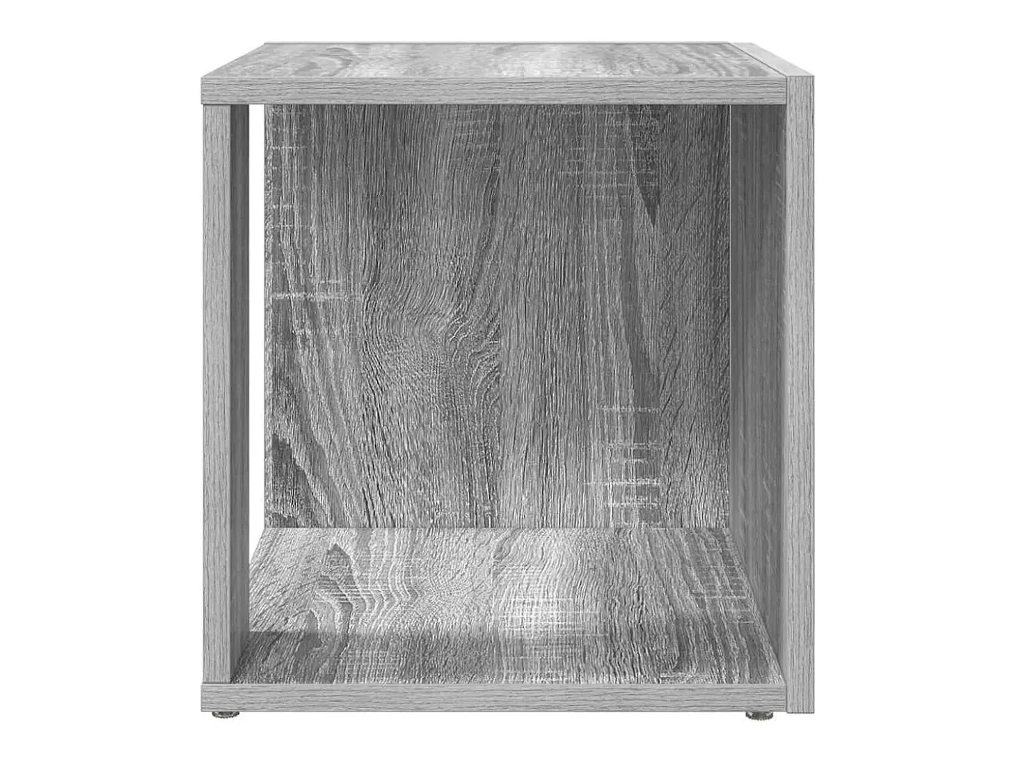 Mesa auxiliar madera contrachapada gris Sonoma 33x33x34,5 cm