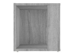 Mesa auxiliar madera contrachapada gris Sonoma 33x33x34,5 cm