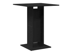 Mesa auxiliar madera contrachapada roble ahumado 70x35x55 cm