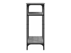 Mesa auxiliar madera contrachapada gris Sonoma 40x30x75 cm