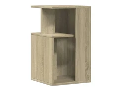 Mesa auxiliar madera de ingeniería roble Sonoma 35x35x60 cm