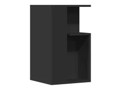 Mesa auxiliar madera de ingeniería negro 35x35x60 cm ES570967