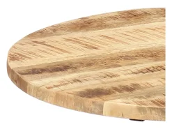 Mesa auxiliar madera de mango y hierro fundido 60x(46-63) cm ES236350