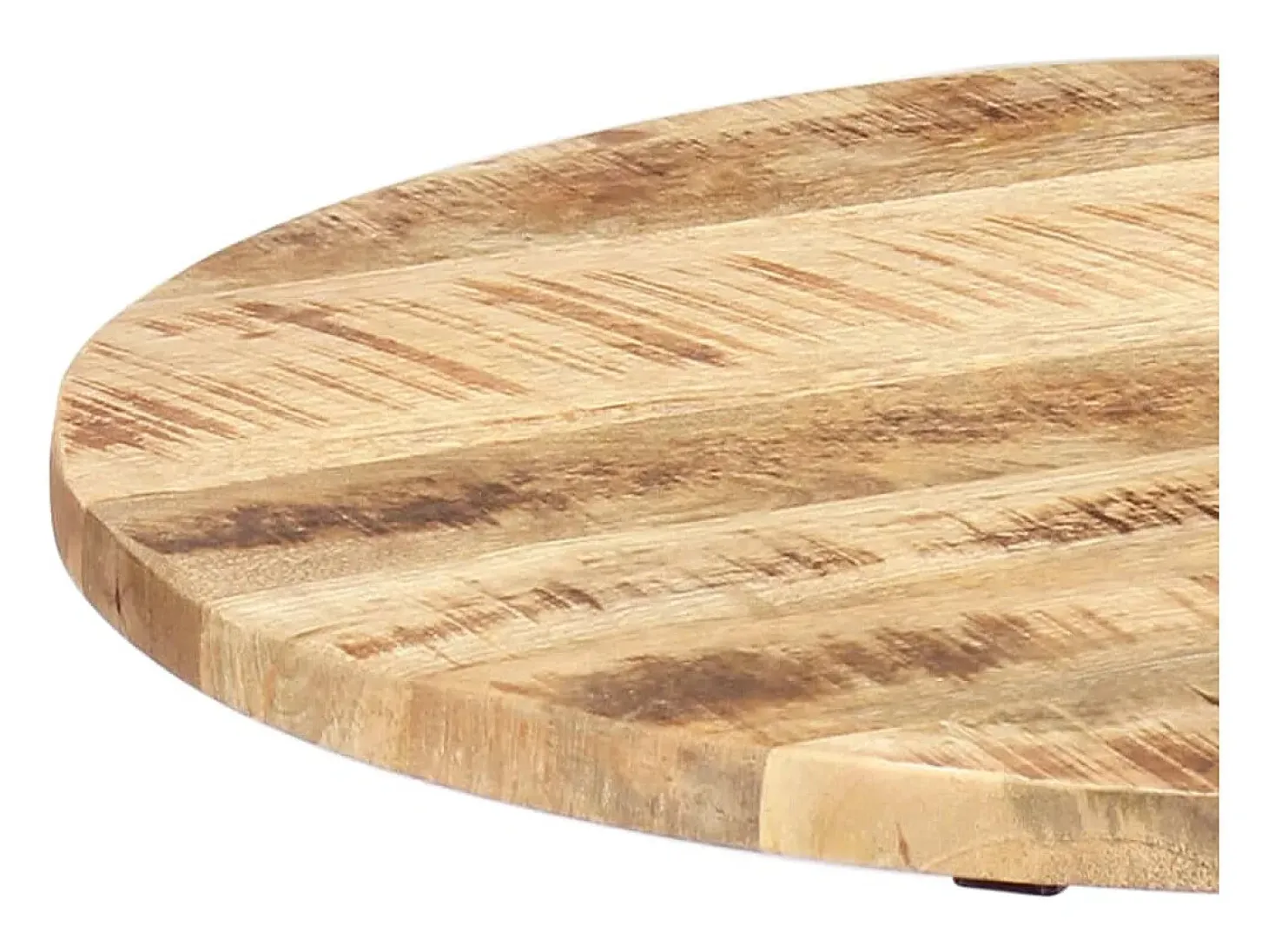 Mesa auxiliar madera de mango y hierro fundido 60x(46-63) cm ES236350