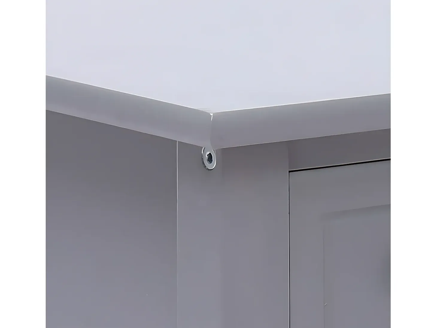 Mesa auxiliar madera de Paulownia gris 40x40x40 cm