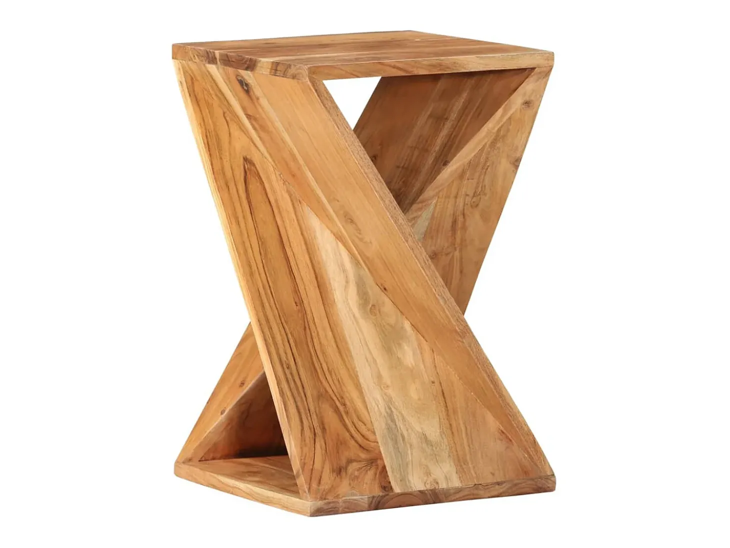 Mesa auxiliar madera maciza de acacia 35x35x55 cm