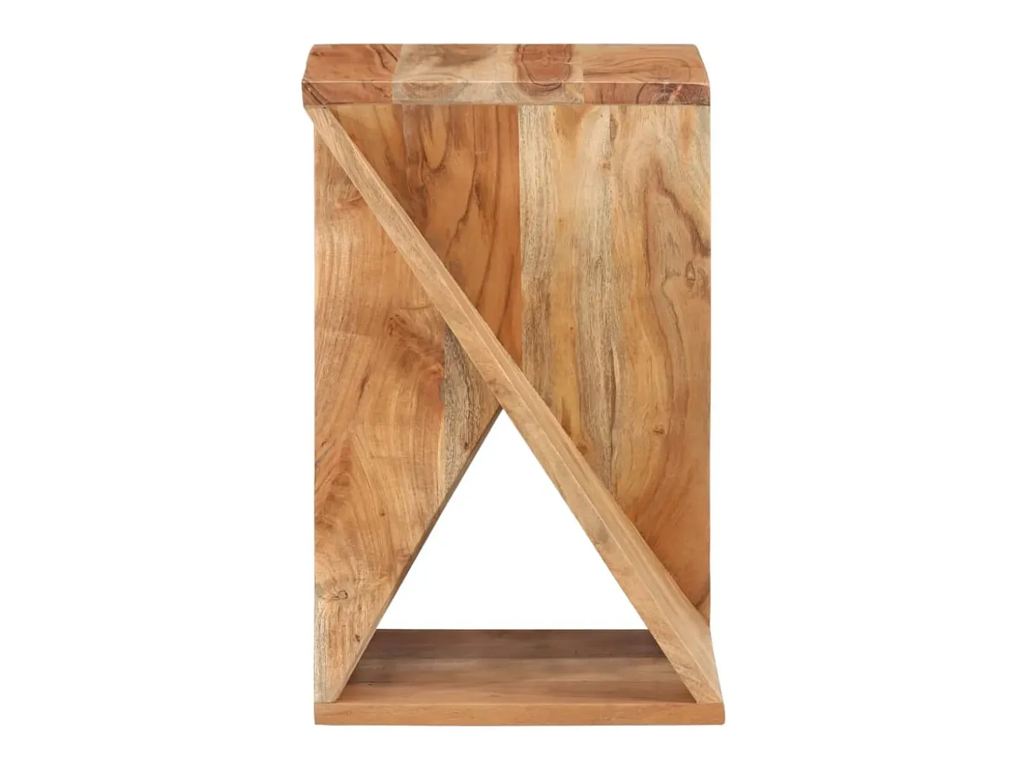 Mesa auxiliar madera maciza de acacia 35x35x55 cm