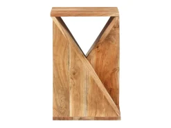 Mesa auxiliar madera maciza de acacia 35x35x55 cm